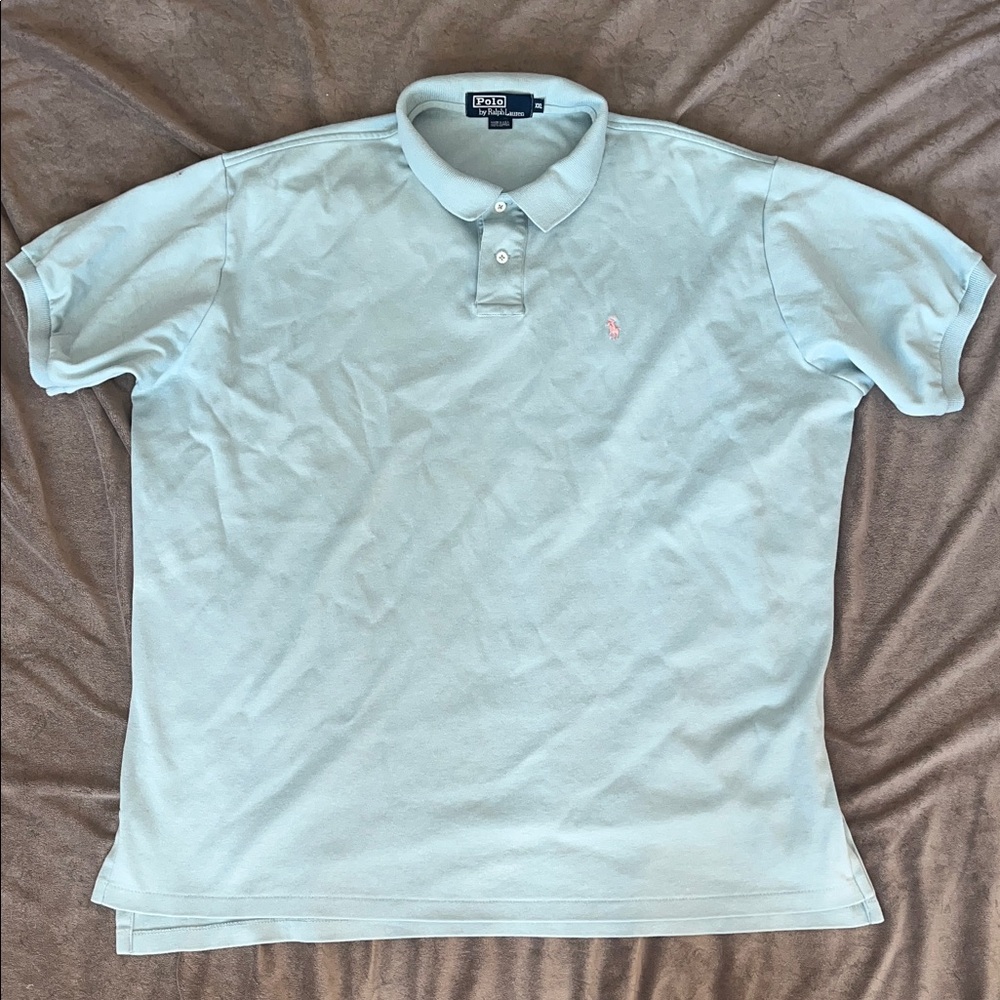 Polo by Ralph Lauren Men's baby blue Polo Shirt made in the USA